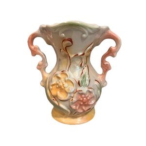 Vintage Brazilian Lusterware Iridescent Glaze Vase Made In Brazil